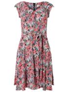 Dorothy Perkins *billie & Blossom Multi Colour Floral Print V-neck Skater Dress