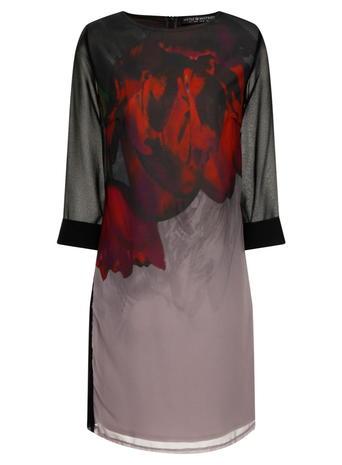Dorothy Perkins Black Floral Tunic Dress