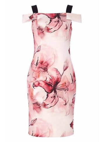 *roman Originals Pink Floral Print Shift Dress