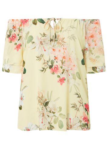 Dorothy Perkins Yellow Floral Gypsy Top