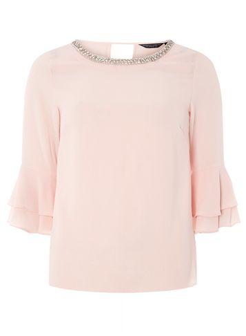Dorothy Perkins Blush Embellished Top