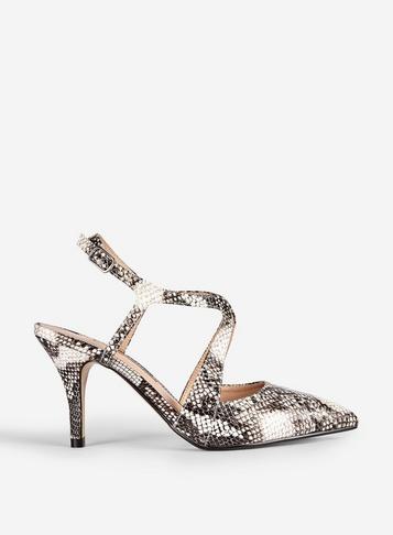 Dorothy Perkins Multi Coloured Snake Print Enigma Court Shoes