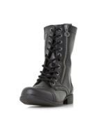 Dorothy Perkins *head Over Heels By Dune Black Rachey Flat Boots