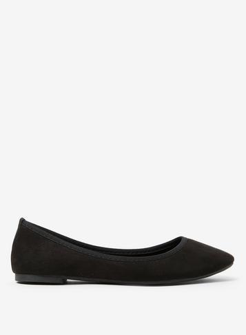 Dorothy Perkins Black Microfibre Prism Pumps