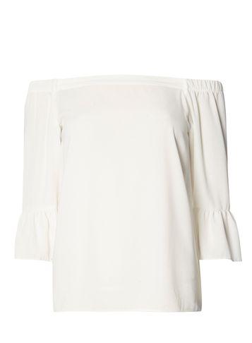 Dorothy Perkins White Frill Bardot Top