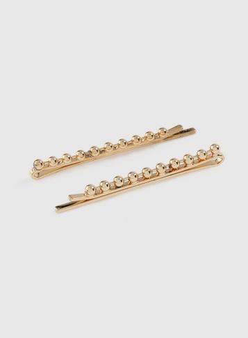 Dorothy Perkins Gold Finish Kirby Hair Slides