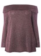 Dorothy Perkins Dp Curve Sparkle Bardot Jumper