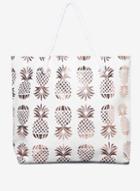 Dorothy Perkins *southbeach Metallic Pineapple Shopper Bag