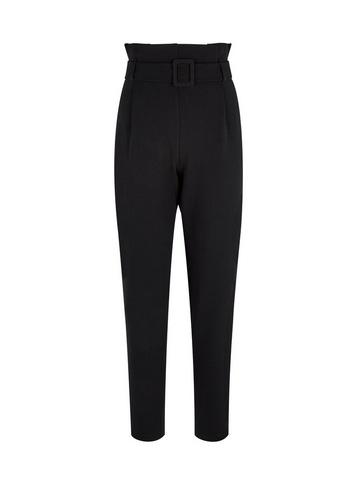 Dorothy Perkins *black Paperbag Trousers