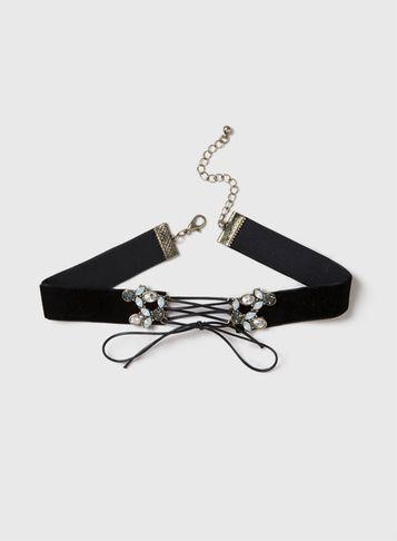 Dorothy Perkins Navette Lace Up Choker