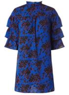 Dorothy Perkins *only Cobalt Print Layered Shift Dress