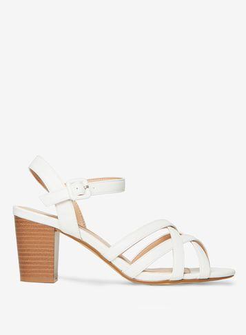 Dorothy Perkins White 'sandy' Heeled Sandals