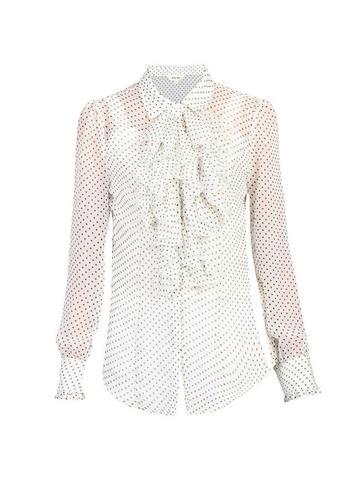 Dorothy Perkins *jolie Moi Cream Black Polka Blouse