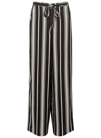 Dorothy Perkins Black And White Striped Palazzo Trousers