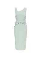 *luxe Sage Manipulated Crepe Dress