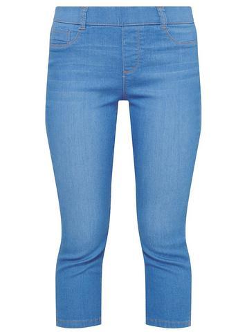 Dorothy Perkins Petite Bright Blue 'eden' Cropped Denim Jeggings