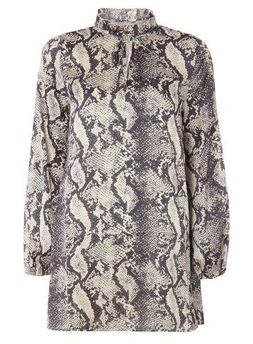 Dorothy Perkins *voulez Vous Black Ruffle Satin Tunic