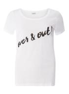 Dorothy Perkins *noisy May White 'over And Out' T-shirt