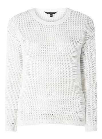 Dorothy Perkins Ivory Crochet Tie Side Jumper