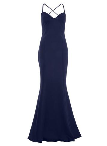 *quiz Navy Crossover Maxi Dress