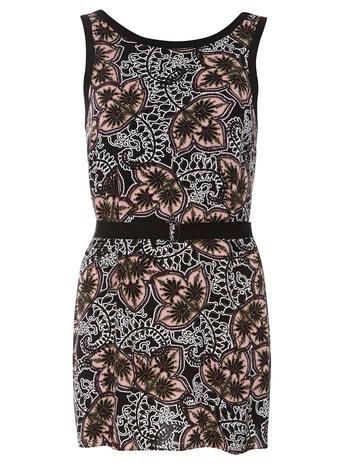 Dorothy Perkins Blush And Black Boho Print Tunic