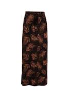 Dorothy Perkins Petite Black Tropical Print Maxi Skirt