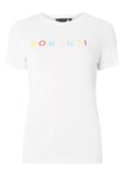 Dorothy Perkins Ivory 'romantic' Slogan T-shirt