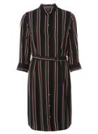 Dorothy Perkins Multi Colour Striped D-ring Shirt Dress