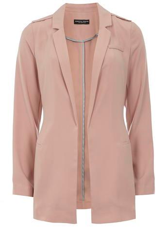Dorothy Perkins Pink Tie Waist Blazer