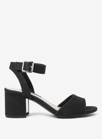 Dorothy Perkins Black 'sabrina' Block Heel Sandals