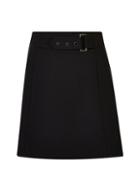 Dorothy Perkins *black Buckle Detail Mini Skirt