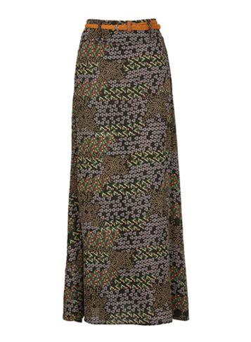 Dorothy Perkins *izabel London Multi Black Maxi Skirt