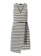Dorothy Perkins Navy Stripe Wrap Dress