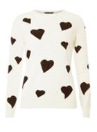 Dorothy Perkins Breast Cancer Care Ivory Gem Heart Sweater