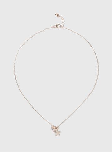 Dorothy Perkins Rose Gold Star Ditsy Necklace