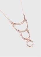 Dorothy Perkins Rose Gold Ladder Necklace