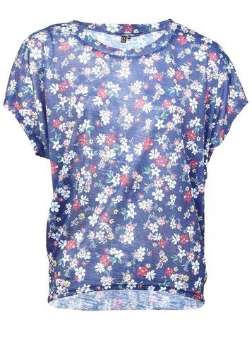 Izabel London *izabel London Navy Ditsy Floral Print Blouse