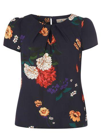 Dorothy Perkins *billie & Blossom Navy Floral Shell Top