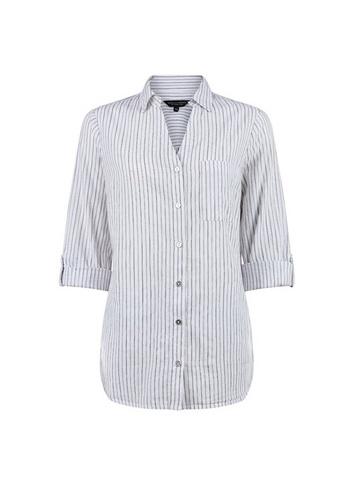 Dorothy Perkins White Pinstripe Shirt