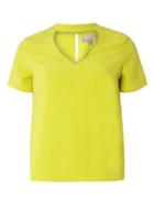 Dorothy Perkins Petite Lime Choker Neck Top