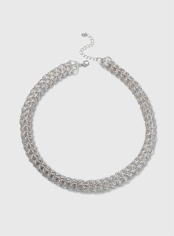 Dorothy Perkins Silver Linked Chain Necklace