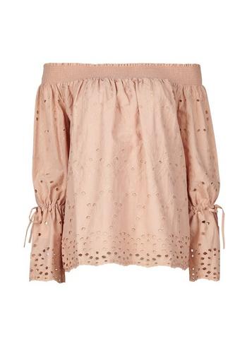 Dorothy Perkins Blush Broderie Bardot Top