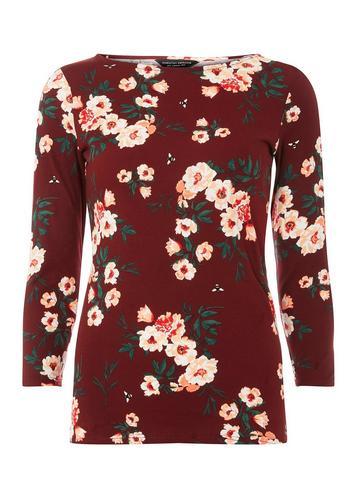 Dorothy Perkins Berry Floral Print Top