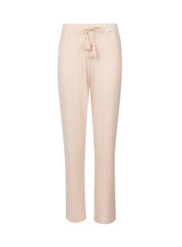 Dorothy Perkins Pink Ribbed Wide Leg Pants