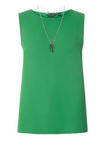 Dorothy Perkins Green Sleeveless Top