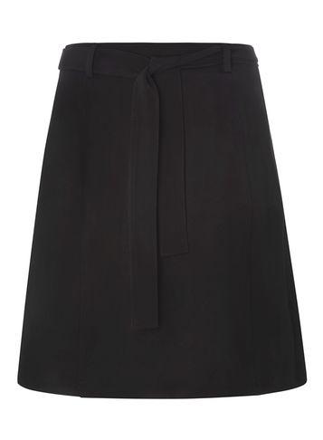 Dorothy Perkins *tall Black Waist Tie A-line Skirt