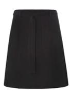 Dorothy Perkins *tall Black Waist Tie A-line Skirt