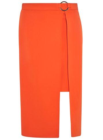 Dorothy Perkins Orange D-ring Column Skirt