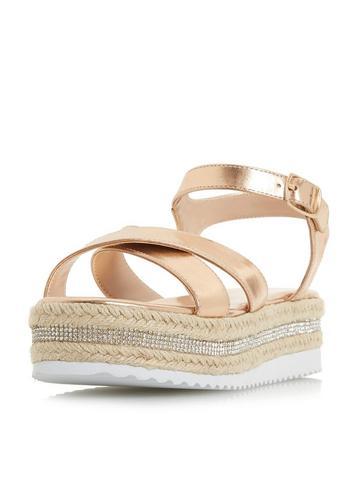 Dorothy Perkins *head Over Heels Krystal Ladies Flat Sandals
