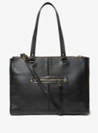 Dorothy Perkins Black Oversized Zip Front Tote Bag